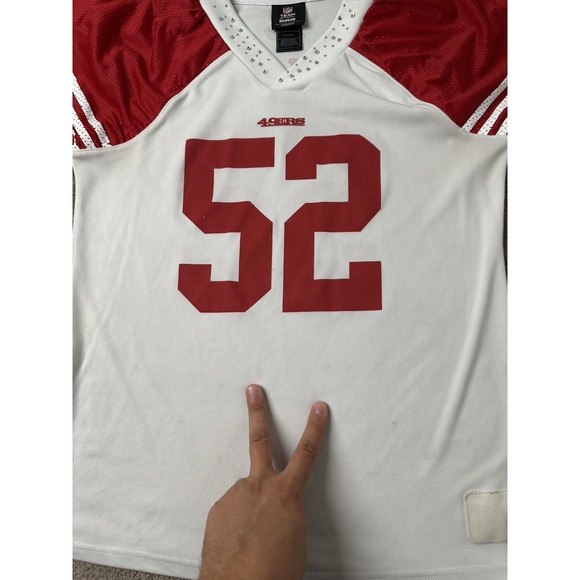 Women's Jersey Reebok NFL San Francisco 49ers #52 Patrick Willis, Size M - Picture 7 of 7
